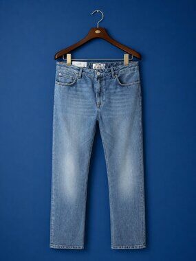 Acne Studios Iconic Archival Pop LT Vintage Cropped Boyfriend Jeans Y2K EU32/XXS